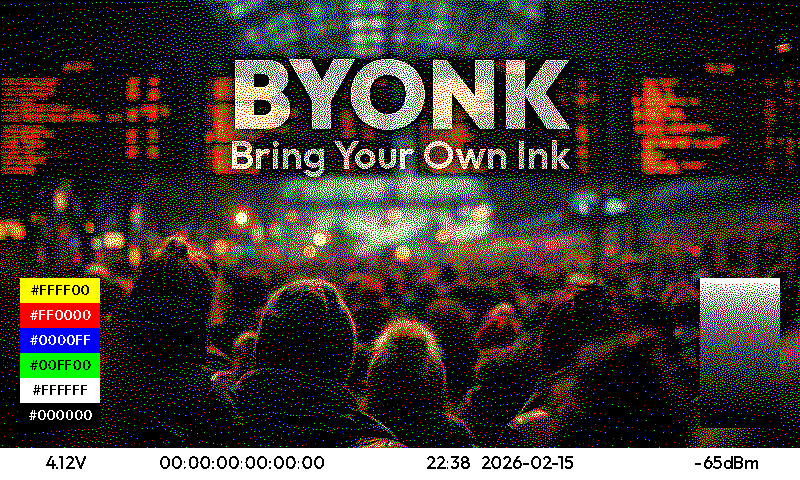 Default screen — 6 color