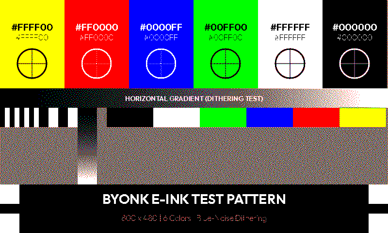 Display color test — 6 color