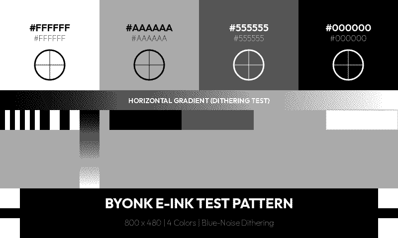 Display color test — 4 grey