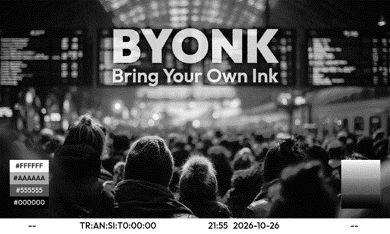 Transit departures screen